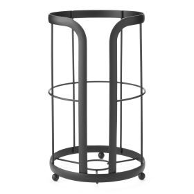 Free Standing Toilet Paper Reserve Storage, Matte Black