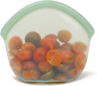 Hugger Bags Silicone Reusable Lunch & Snack Bag Durable Storage, BPA Free, Dishwasher & Freezer Safe