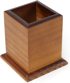 Wood Toothpick Holder, Square Toothpick container, for Home, Kitchen, Restaurant