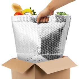 Insulated Foil Bag with Handles (Color: White, Material: Aluminum)